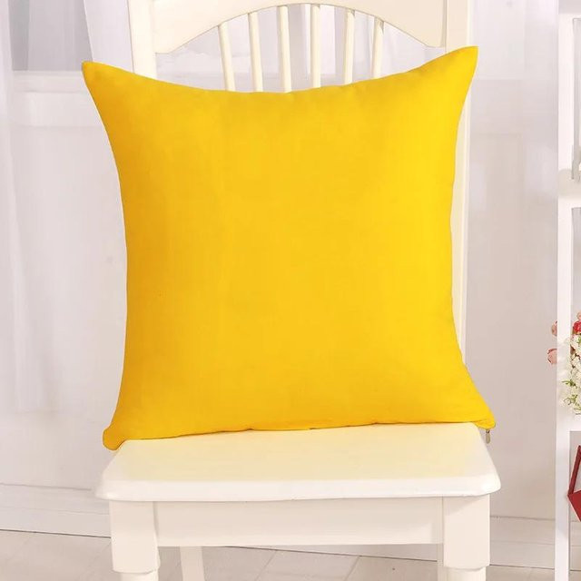Dekorativer Kissenbezug von JMG Clothing in Gelb, quadratisch, Material: Polyester, B/T/H: 40 x 40 x 40 cm - Bild 1