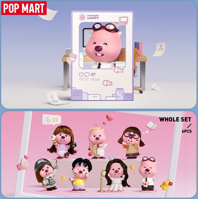 POP MART Zanmang Loopy's Moments Series Figuren Mystery Box, 1-teiliges Set - Bild 1