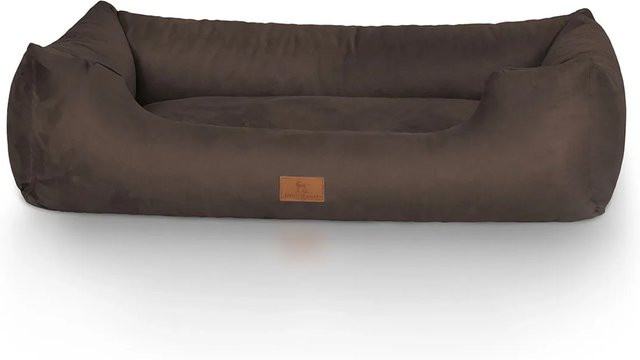 Knuffelwuff Hundebett Dreamline Velours Braun XXL B: 120 cm, T: 85 cm - Bild 1