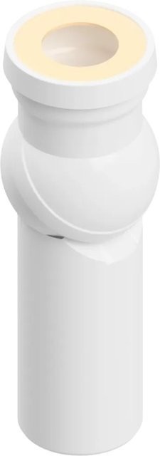 Alcadrain WC-Anschlussbogen 90-90R verstellbar 0–90 Grad in Weiß - Bild 1
