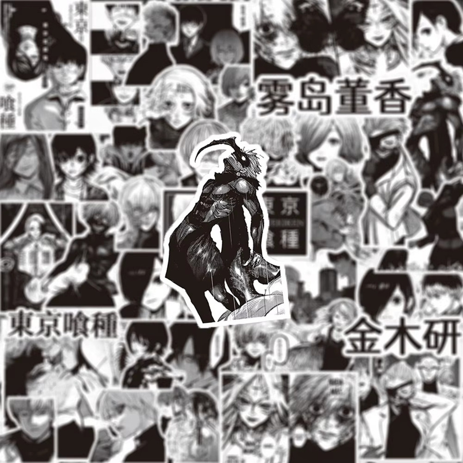 Bandai Tokyo Ghoul Aufkleber, Schwarz Weiß, Set / Bundle - Bild 3