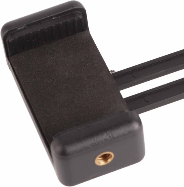 DIYelecs Kamera-Adapterhalterung als Smartphone-Clip für Teleskope und Mikroskope in Schwarz, kompatibel mit iPhone, Samsung und HUAWEI - Bild 1