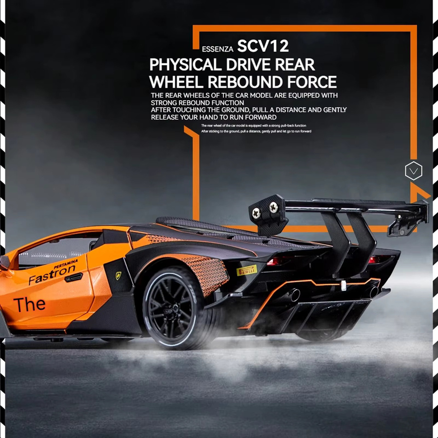 Hot Wheels Lamborghini scv12 Diecast Automodell, mit Ton- und Lichteffekten - Bild 5