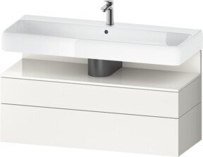 Duravit Waschtischunterschrank Qatego in Weiss Hochglanz, B/T/H: 119 x 47 x 59 cm - Bild 1