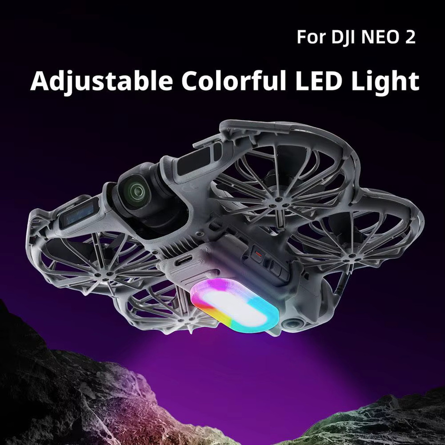 Landegestell mit Blitz-LED für DJI NEO 2 Drohne als Erhöhungsgestell für Nachtflüge - Bild 2