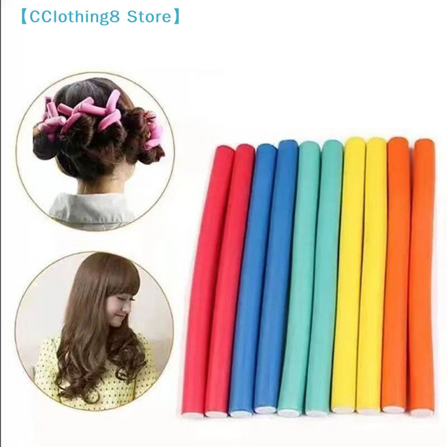 10 Stück Schwamm-Lockenwickler, bunte Haarwickler - Bild 1