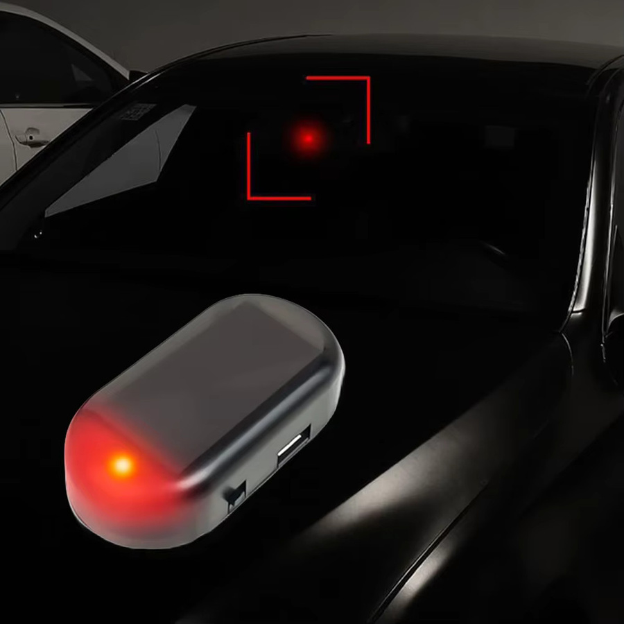 VAKIND Solarbetriebener Auto Dummy Alarm mit blinkendem Licht in Blau oder Rot zur Diebstahlsicherung - Bild 4