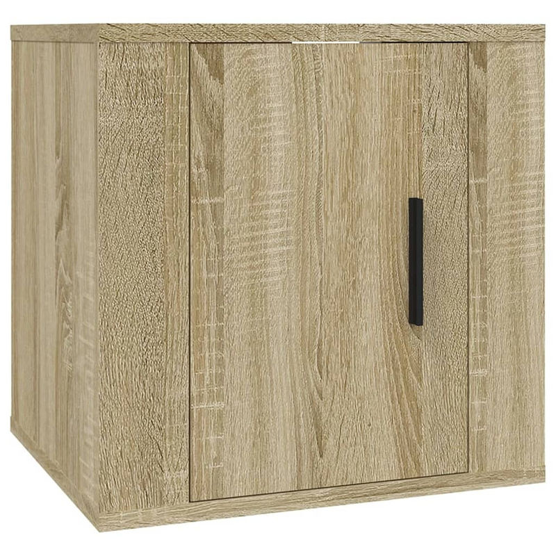 Vidaxl TV-Schrank Set aus 2 Stück in Sonoma-Eiche, moderne hängende Fernsehschränke aus Holzwerkstoff, B/T/H: 40 x 34,5 x 40 cm - Bild 3