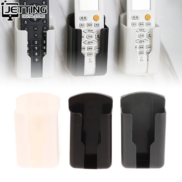 JETTING Wandhalterung Organizer für Fernbedienungen und Smartphones in Schwarz aus Kunststoff, B/T/H: 10,0 x 6,0 x 3,0 cm - Bild 1