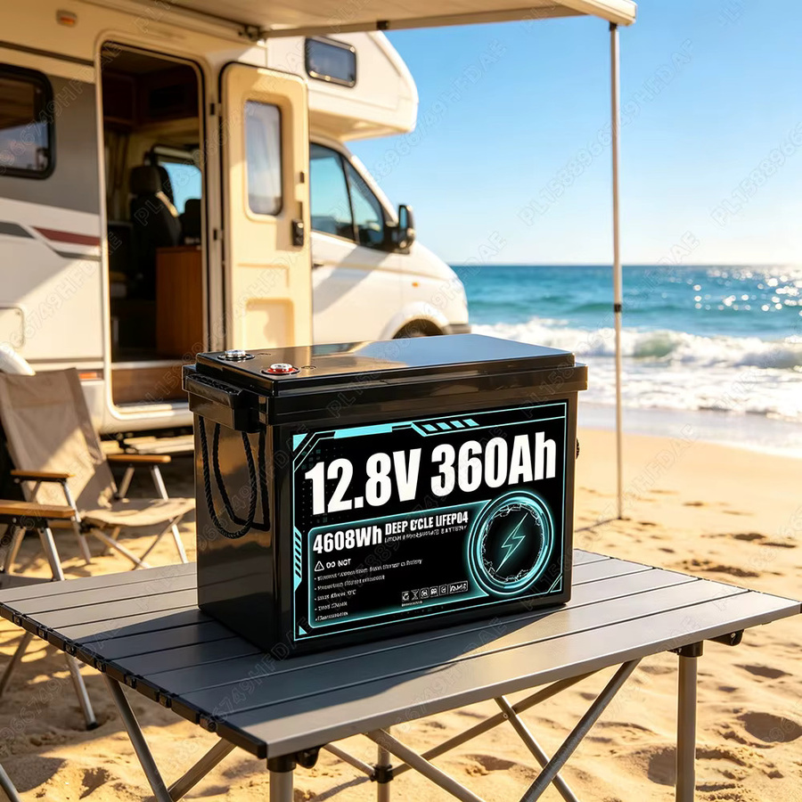 Seekwatt LiFePO4 Batteriepaket 12V 360Ah Klasse A Lithium-Eisenphosphat-Batterie mit integriertem BMS für Wohnmobil, Solarenergie und Schifffahrt - Bild 2
