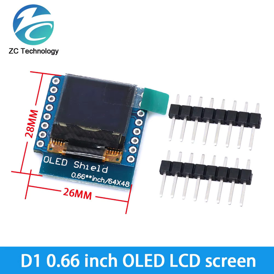 ESP8266 D1 Mini Pro WiFi Entwicklung Board NodeMCU DIY Kit mit DHT11, OLED, SHT30, Relais, DS18B20, BMP180 und TF Karte in Blau - Bild 2