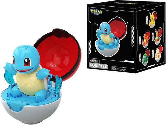 Pokémon Actionfiguren, 6-teiliges Set, Pikachu, Bisasam, Evoli, Glumanda, Mauzi, Schiggy - Bild 1