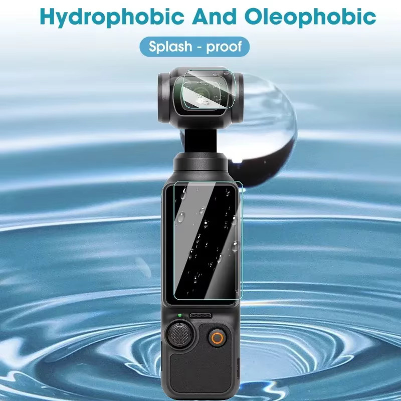 DJI OSMO Pocket 3 Displayschutzfolie und Kameraobjektiv-Schutzfolie aus gehärtetem Glas, transparent - Bild 6