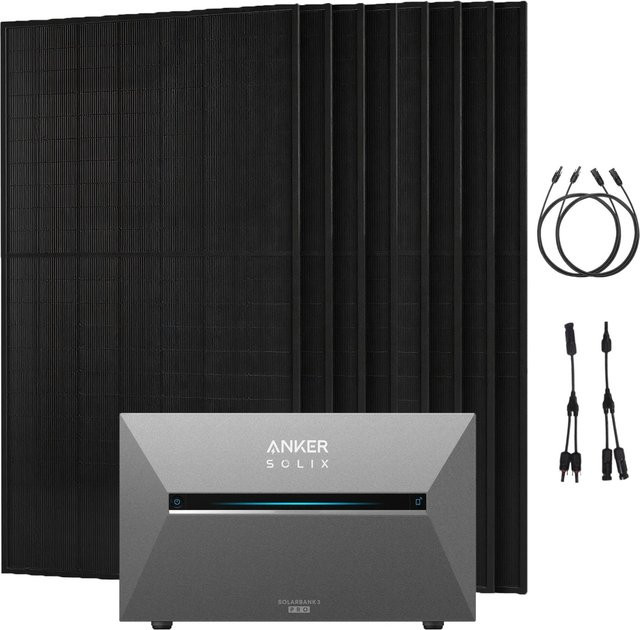 Anker SOLIX Balkonkraftwerk mit Solarbank 3 Pro in Schwarz, 4.000 W - Bild 1