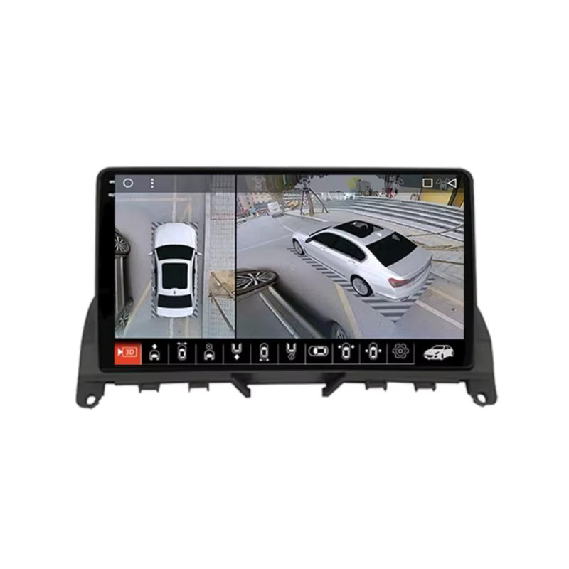 RSNAVI Android 16 Autoradio für Mercedes Benz C-Klasse W204 (2006 - 2011) mit CarPlay, GPS, 360 Kamera, Snapdragon Prozessor, WIFI und 4G in Schwarz - Bild 3
