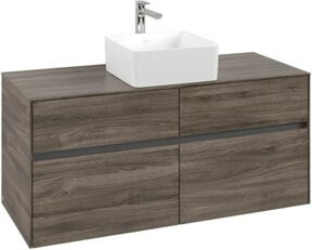 Villeroy & Boch Waschtischunterschrank Collaro in Stone Oak, Wandmontiert, B/T/H: 120 x 54,8 x 50 cm - Bild 1