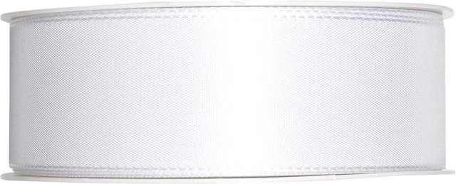 Halbach Taftband aus Polyester in Weiß, Breite: 40 mm, Länge: 5 m - Bild 1