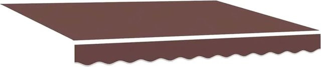vidaXL Markisenersatzstoff aus Polyester in Braun, B: 330 cm, H: 195 cm - Bild 1