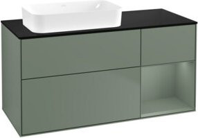 V&B Waschtischunterschrank Finion mit Regal, lackiert, B/T: 120 x 60 cm - Bild 1