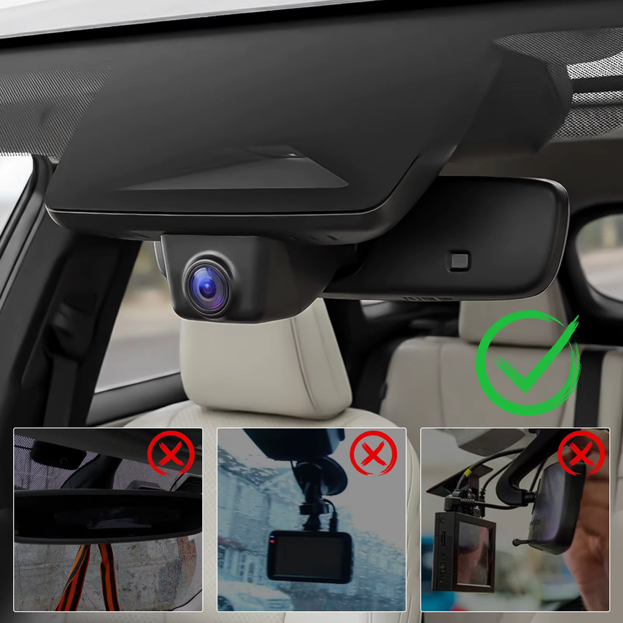 Podofo 4K Dashcam 2160P Video Auto-Blackbox für Lexus RX 2023-2025 & RX Hybrid 350 in Schwarz mit WLAN-App und Schleifenaufnahme - Bild 5