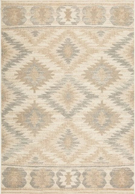 Art Universe Teppich Inca in Toffee Cream und Beige mit geometrischem Muster, Breite: 80 cm, Länge: 150 cm - Bild 1