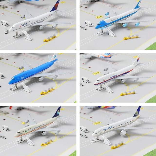 ZOCO Miniatur-Flugzeugmodell, Metall, 20 cm - Bild 1
