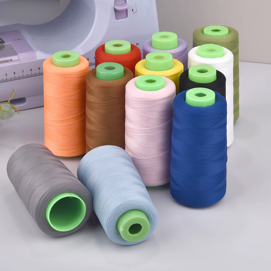 Hochelastisches Nylon-Nähgarn 100D/2 in Mehrfarben, 3000 Yards elastischer Faden für Kantennaht und Näharbeiten - Bild 6