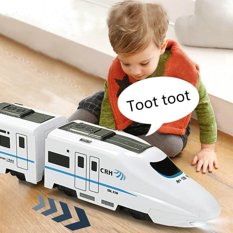 RC BABY Hochgeschwindigkeitszug Spielzeugzug mit elektrischem Ton weiß - Bild 2