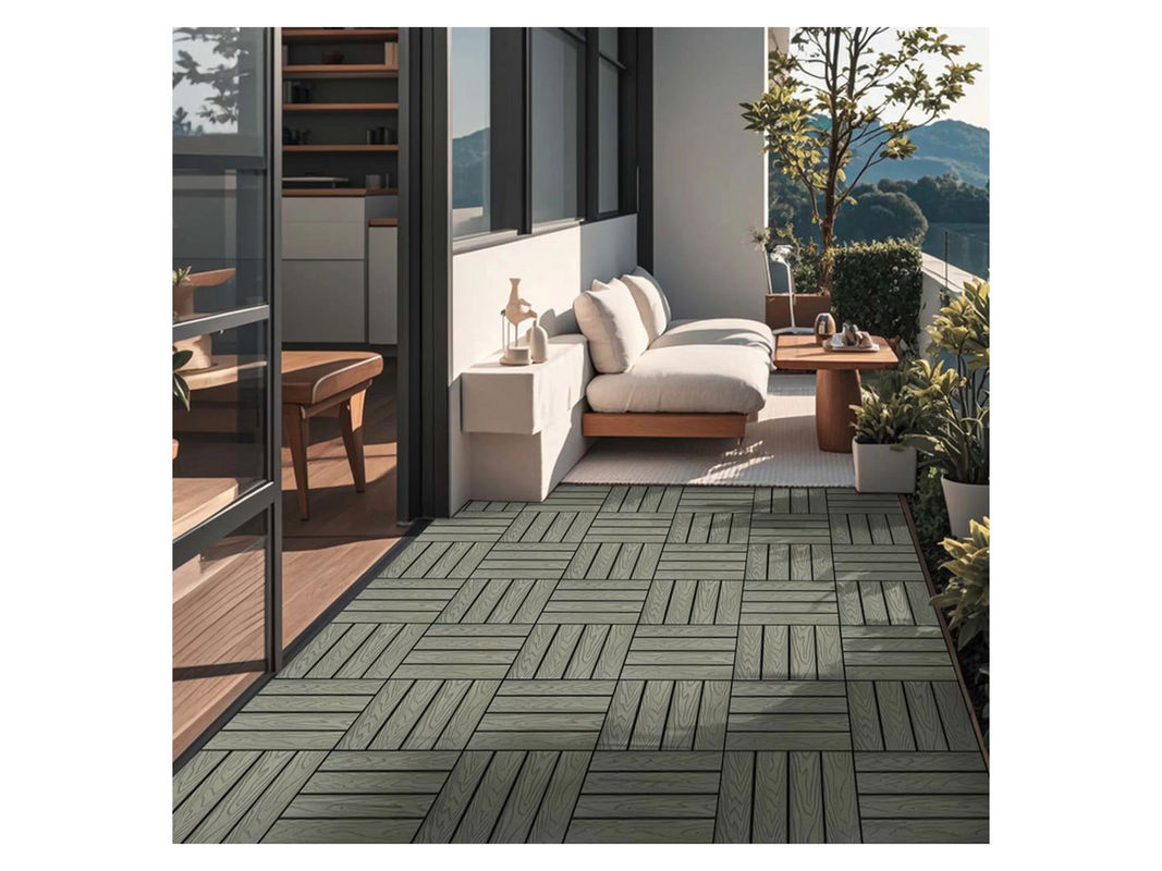 Home Deluxe WPC Klickfliesen Bavaro Premium Anthrazit oder Braun, B/T/H: 30 x 30 x 2,2 cm, 1 m² - Bild 2