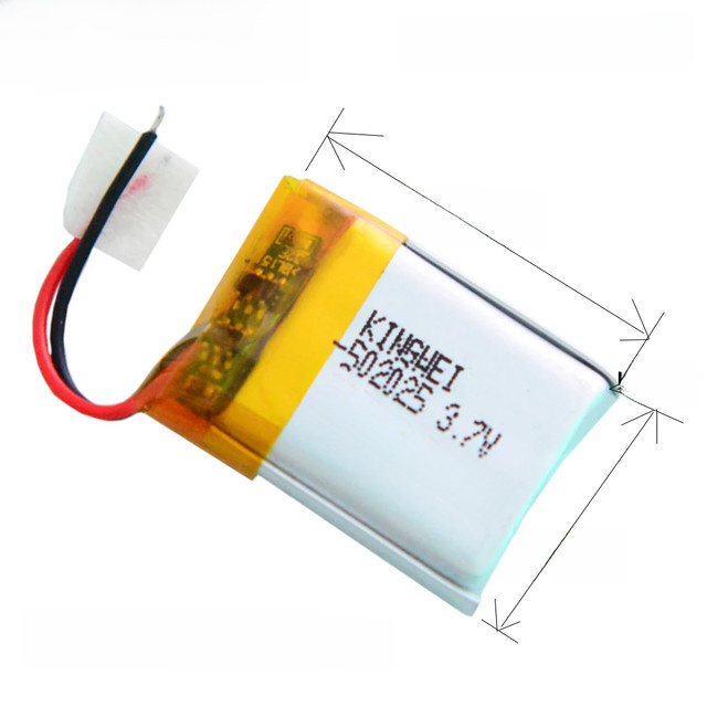 Lanzhd Lithium-Polymer-Akku 3,7V 200mAh Li-Ion in Silber für Smartwatch, Bluetooth-Lautsprecher und Mini-Kameras - Bild 1