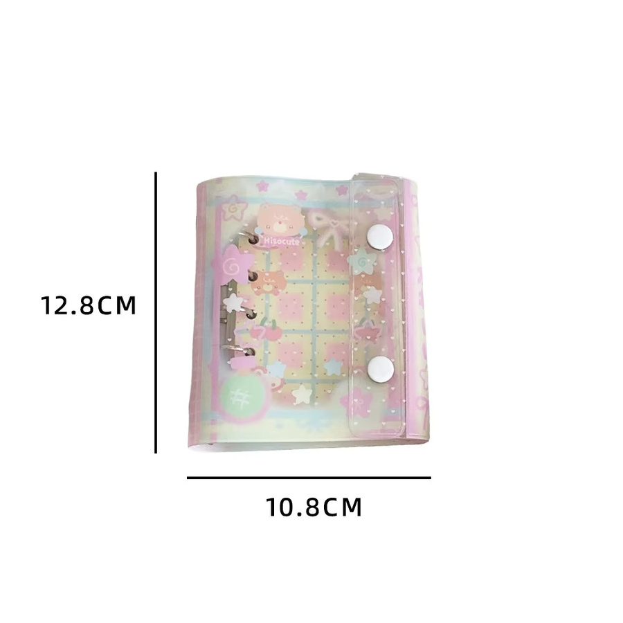 M5 Cartoon Bär Loseblatt Notebook Transparent Kawaii Tagebuch für Schule und Studium in Multicolour - Bild 2