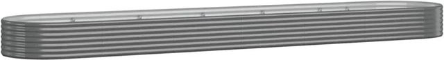 Furnicato Hochbeet aus verzinktem Stahl in Grau, B/T/H: 507 x 100 x 36 cm - Bild 1