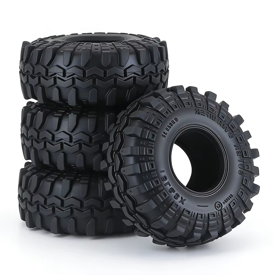 AJRC Weiche Gummireifen, 4-teiliges Set, 55mm, 1,0 Zoll, 1:18, 1:24, Zubehör - Bild 2