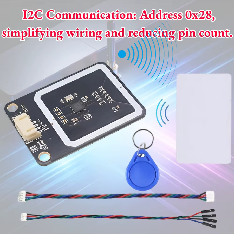 NullLab RFID-Modul 13,56 MHz mit I2C-Protokoll in Schwarz für Arduino, ESP32 und Raspberry Pi - Bild 5