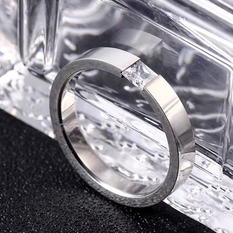 Ring Titan, Silber, Zirkonia, Damen - Bild 3