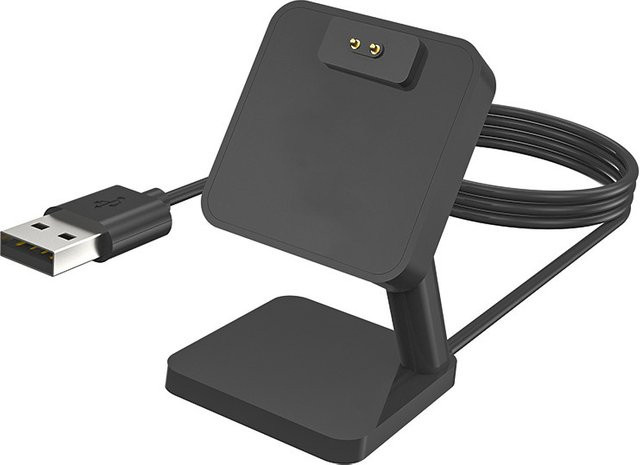 KomoKe Desktop-Ladestation und USB-Halter für Amazfit T-Rex 3, T-Rex 3 Pro, Balance 2 und Helio Strap in Schwarz - Bild 1