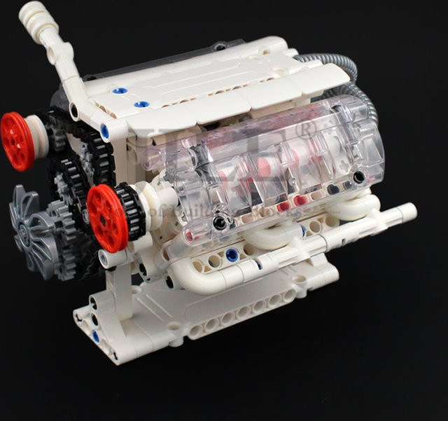 Moc Technology Mechanical Group V6 Motorgeschwindigkeiten Sequential Gearbox, Bausteine, Fahrzeuge - Bild 1