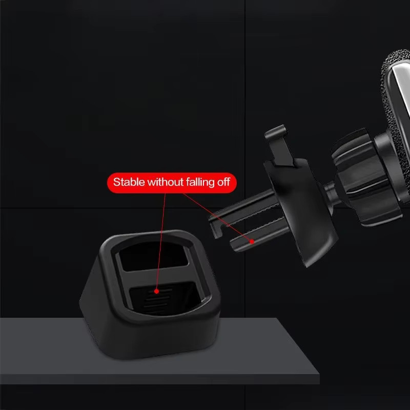 WSSHE Universal Wireless Auto Ladegerät für das Lüftungsgitter in Schwarz mit Bluetooth und GPS Unterstützung - Bild 2