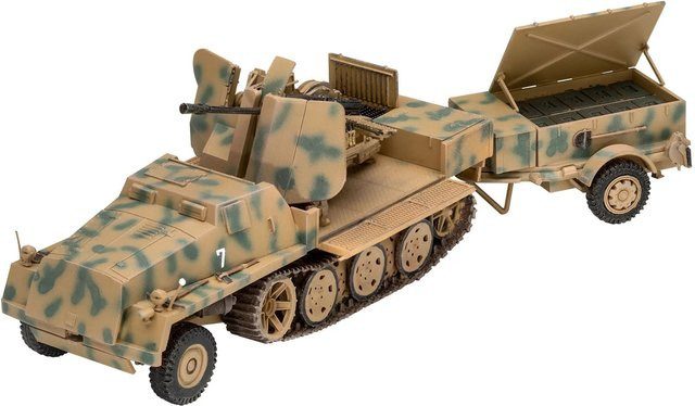 Revell Model Set sWS mit Flak43 und Sd.Ah58 Ammo Trailer, Fahrzeuge, 1:72 - Bild 1