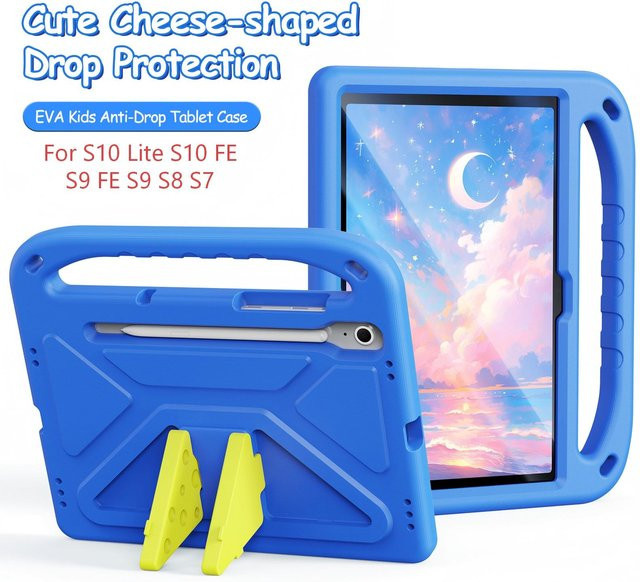 DUXDUCIS Schutzhülle für Samsung Galaxy Tab S11, S10 Lite, S9 FE, S8 11 inch, Tab A9 8.7, A11 Plus in Blau mit Stoßfestem EVA Case und Standfunktion - Bild 1