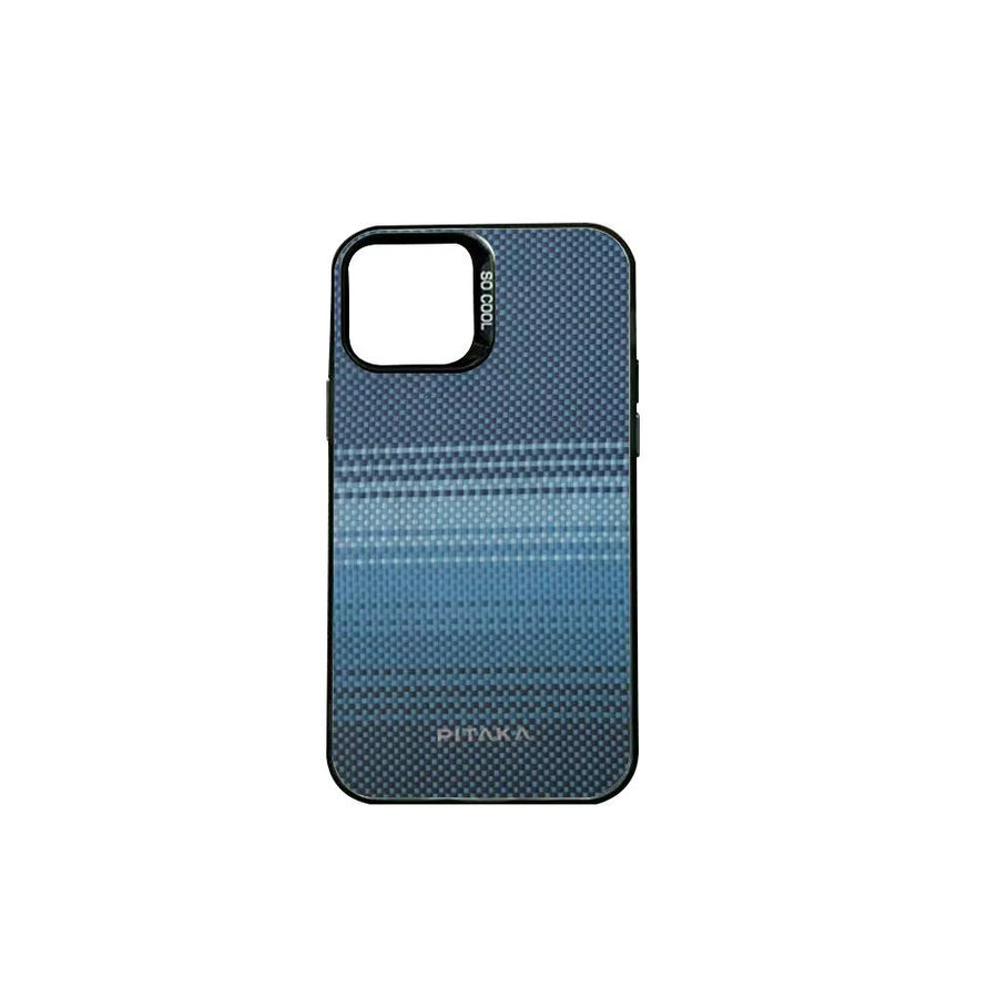 Kevlar Premium Carbonfaser Handyhülle für Apple iPhone in Blau mit Schutzbeschichtung - Bild 4