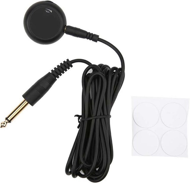 Swan Mini Piezo Kontakt Mikrofon Pickup Wandler für Akustische Gitarre, Violine und Ukulele in Schwarz - Bild 1
