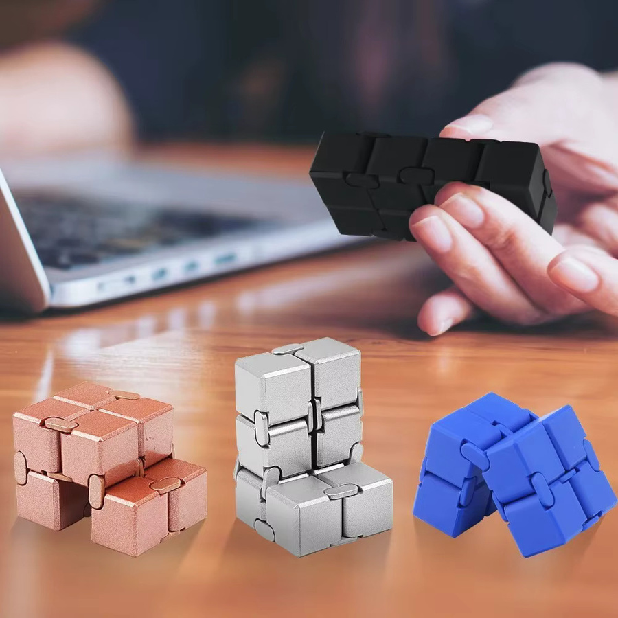 Hot Toys Infinity Cube, Fidget Cube, silver - Bild 5