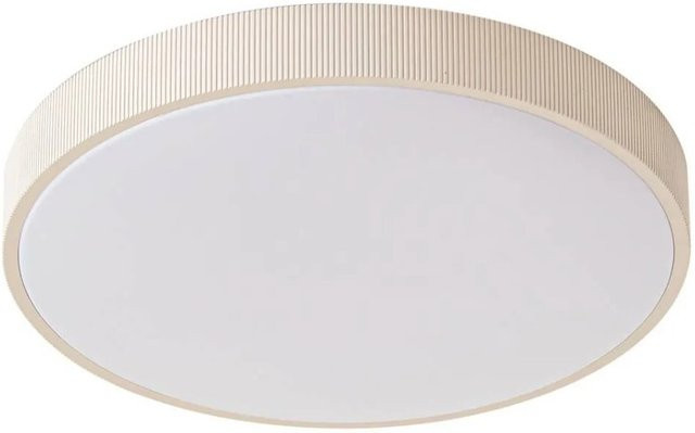 Lindby LED Deckenleuchte Zylo, moderne 1-flammige Wohnzimmerleuchte in Creme, dimmbar - Bild 1