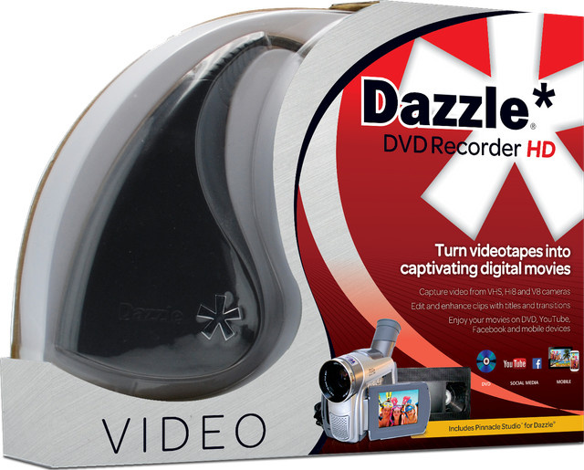 Corel Dazzle DVD Recorder HD Videoaufnahmeadapter in Schwarz mit USB 2.0 Anschluss - Bild 1