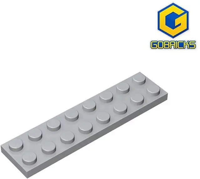 Gobricks GDS-513 Platte 2 x 8, Zubehör, Grau - Bild 1