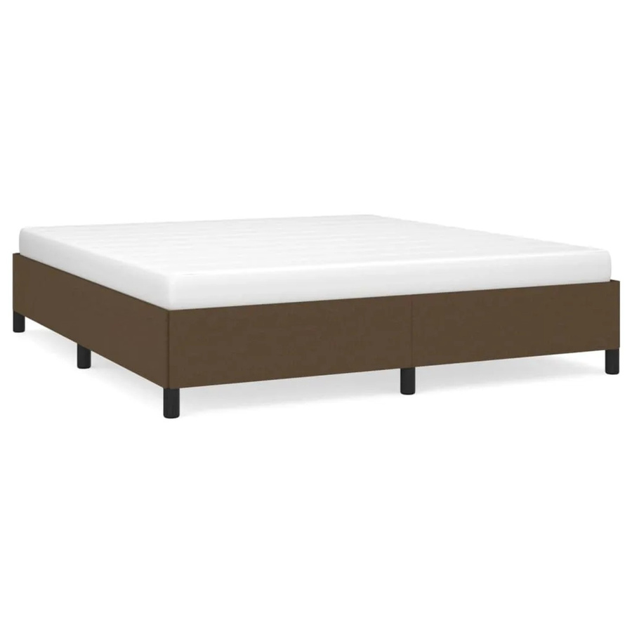vidaXL Polsterbett aus Stoff in Braun, B/T/H: 180 x 200 x 35 cm - Bild 2