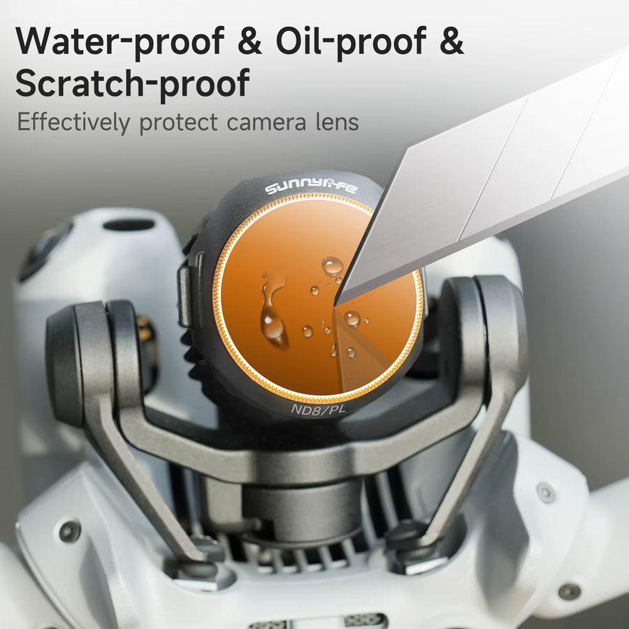 Sunnylife ND-Objektivfilter Set für DJI Mini 5 Pro mit optischen Glaslinsen, bestehend aus ND8, ND16, ND32, ND64, MCUV, NDPL und CPL Filtern - Bild 2