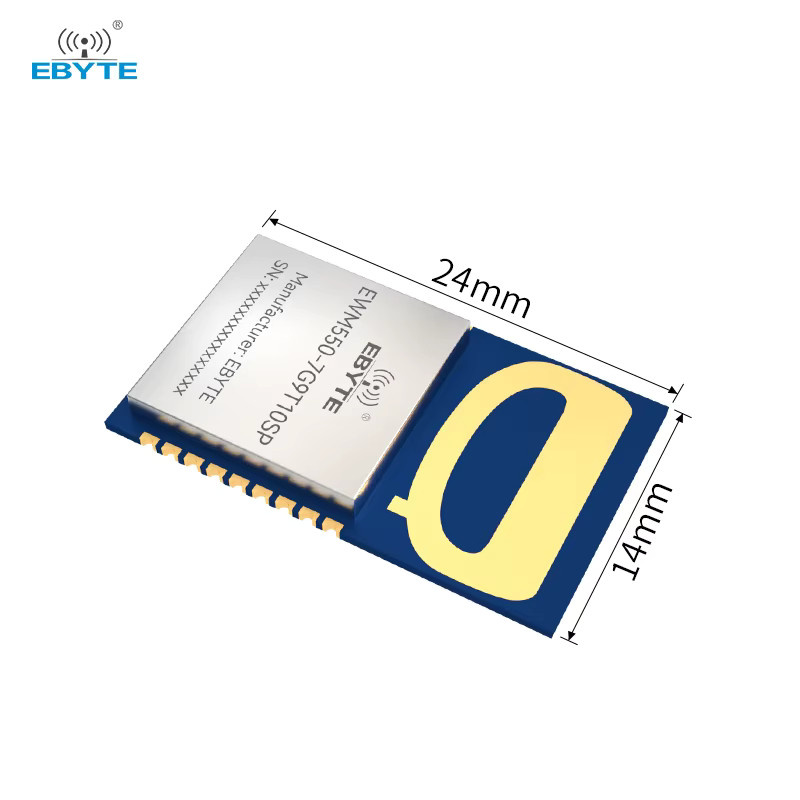 EBYTE EWM550 UWB-Modul Ultrabreitband-Entfernungsmessung und Positionierung UART CH5 CH9 SMD in Blau - Bild 2