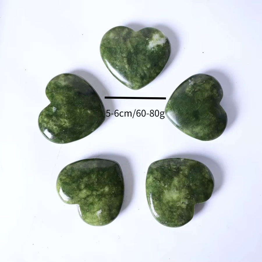 CrystalHola Xiuyu-Jade-Kristall in Herzform, grün - Bild 2